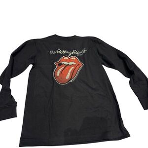 The Rolling Stones Long Sleeve Tee Black Unisex Band Tee Size Medium NWOT